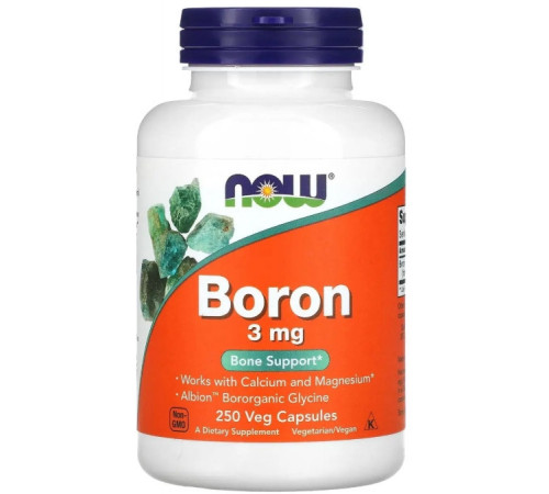 Бор Now Foods Boron 3 мг 250 вег капс