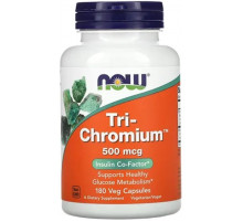 Хром Now Foods Tri-Chromium 500 мкг 180 вегетарианских капсул