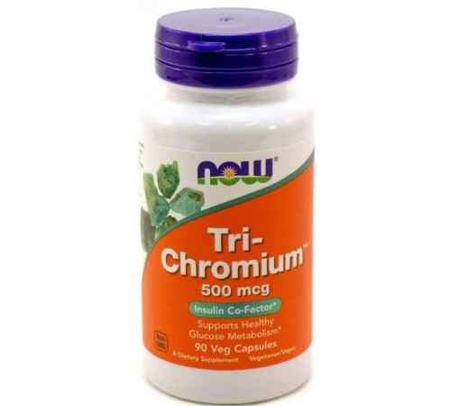 Хром Now Foods Tri-Chromium 500 мкг 90 вег капс