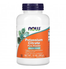 Калій цитрат Now Foods Potassium Citrate 340 г без смаку