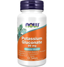 Калій глюконат Now Foods Potassium Gluconate 99 мг 100 таб