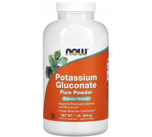 Калію глюконат  Now Foods Potassium Gluconate 454 грам