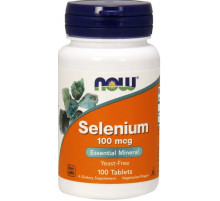 Селен (селеніум) Now Foods Selenium100 мкг 100 таб