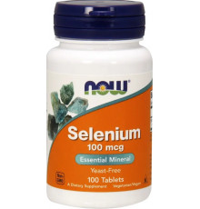 Селен (селеніум) Now Foods Selenium100 мкг 100 таб