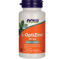 ОптиЦинк Now Foods L-OptiZinc 30 мг 100 капс