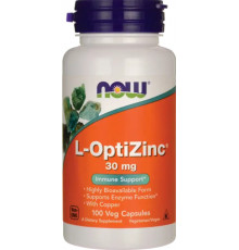 ОптиЦинк Now Foods L-OptiZinc 30 мг 100 капс