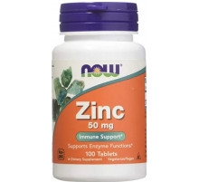 Цинк Now Foods Zinc 50 мг 100 таб