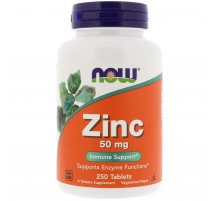 Цинк Now Foods Zinc 50 мг 250 таблеток