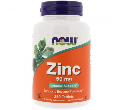 Цинк Now Foods Zinc 50 мг 250 таблеток