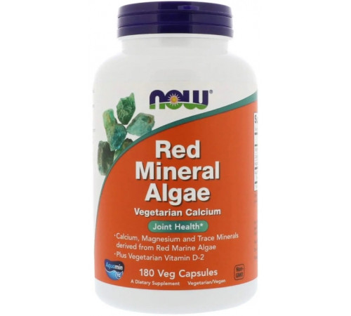 Красные водоросли Now Foods Red Mineral Algae 180 вег капс