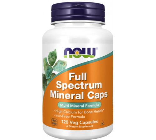 Мультимінерали для імунної системи Now Foods Full Spectrum Mineral Caps 120 вег капс