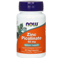 Пиколинат цинка  Now Foods Zinc Picolinate 50 мг 60 капс