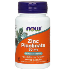Піколінат цинку  Now Foods Zinc Picolinate 50 мг 60 капс