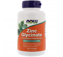 Гліцинат цинку Now Foods Zinc Glycinate 120 капсул