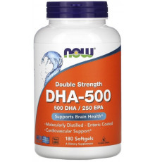 Омега ДГК Now Foods DHA-500 180 гелевых капсул