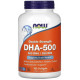 Омега ДГК Now Foods DHA-500 180 гелевых капсул