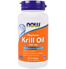 Масло криля Now Foods Krill Oil 500 мг 60 капсул