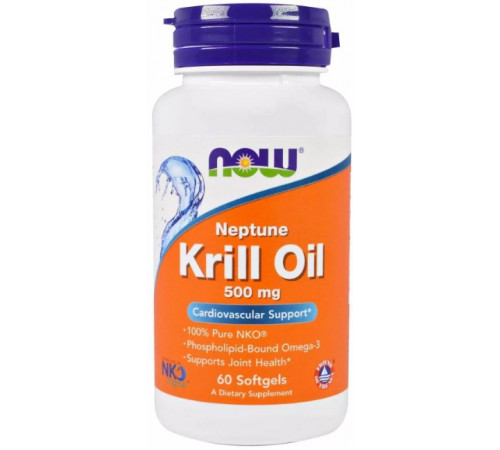 Масло криля Now Foods Krill Oil 500 мг 60 капсул