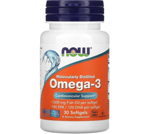 Омега-3 Now Foods Omega-3 30 гел капс