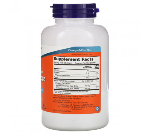 Супер Омега-3 Now Foods Super Omega EPA 360 ЭПК/ 240 ДГК 120 капс