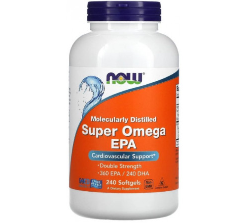 Риб'ячий жир Омега 3 Now Foods Super Omega 240 гелевих капсул
