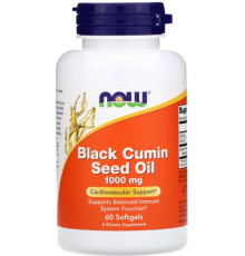 Масло насіння чорного кмину Now Foods Black Cumin Seed Oil 1000 мг 60 гел капс