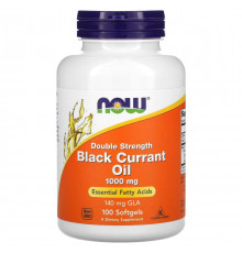 Масло чорної смородини Now Foods Black Currant Oil 1000 мг 100 гелевих капсул