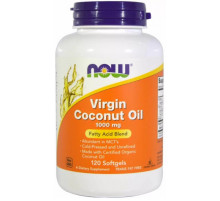 Кокосова олія Now Foods Coconut Oil 1000 мг 120 гелевых капсул