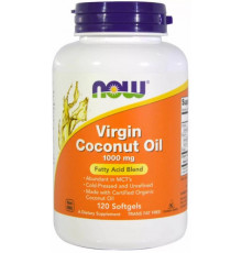 Кокосова олія Now Foods Coconut Oil 1000 мг 120 гелевых капсул