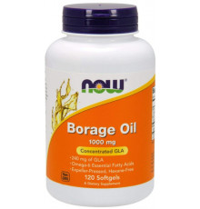 Масло огірочника Now Foods Borage Oil 1000 мг 120 гелевих капсул