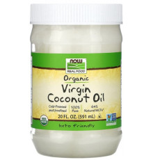 Кокосовое масло первого отжима Now Foods Coconut Oil Real Food 591 мл