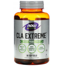 Кон'югована лінолева кислота Now Foods CLA Extreme 90 гелевих капсул