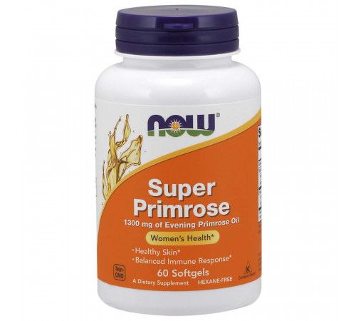 Масло вечерней примулы Now Foods Super Primrose 60 капс