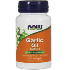 Часникова олія (екстракт часника) Now Food Garlic Oil 1500 мг 100 капс