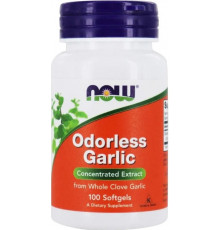 Екстракт часнику Now Foods Odorless Garlic 100 гел капс