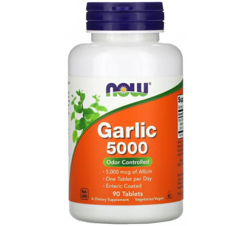Часник Now Foods Garlic 5000 90 таблеток