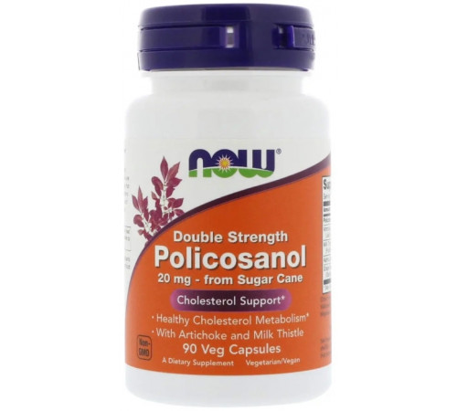 Полікозанол Now Foods Policosanol 20 мг 90 вег капс