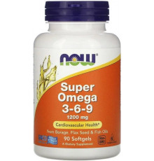 Супер омега 3-6-9 Now Foods Super Omega 3-6-9 1200 мг 90 капс