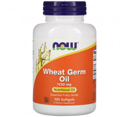 Олія зародків пшениці Now Foods Wheat Germ Oil 100 гел капс