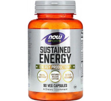 Энергетик для спорта NOW Foods Sustained Energy 90 вег капс