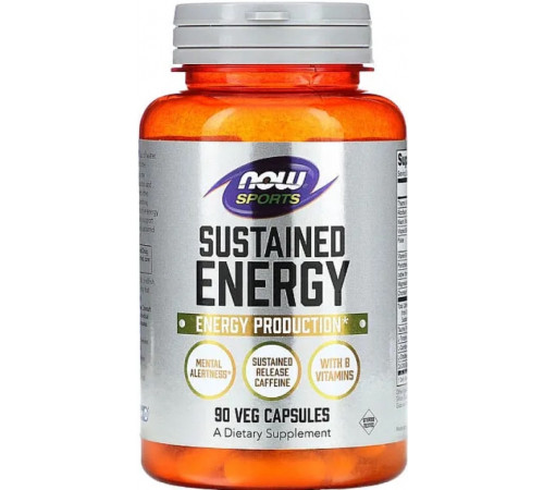 Энергетик для спорта NOW Foods Sustained Energy 90 вег капс