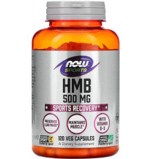 Гідроксиметилбутират ГМБ Now Foods HMB Sports 500 мг 120 вег капс