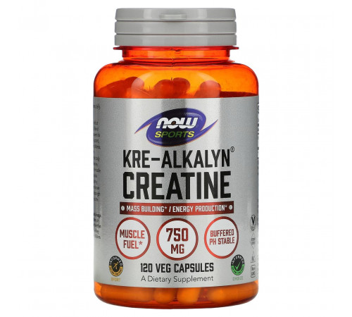 Креалкалін креатин Now Foods Sports Kre-Alkalyn Creatine 120 вег капс