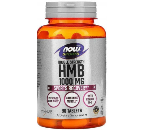 Гідроксиметилбутират ГМБ Now Foods HMB 1000 мг 90 таб