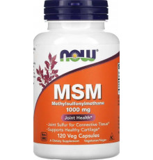 Метилсульфонілметан Now Foods MSM Methylsulfonylmethane 1000 мг 120 капс