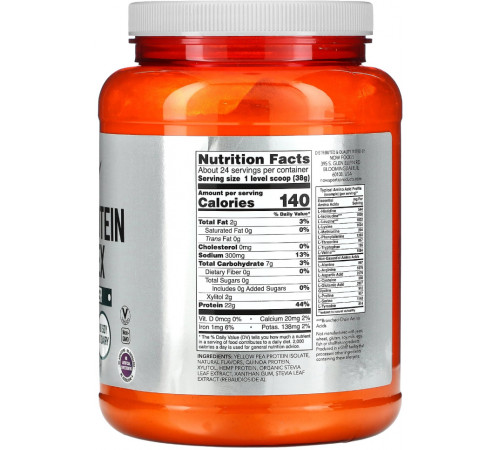 Протеїн рослинний комплекс Now Foods Plant Protein Complex 907 г ваніль