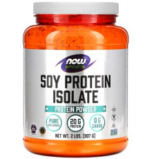 Ізолят соєвого протеїну Now Foods Soy Protein Isolate Sports 907 г Без смаку