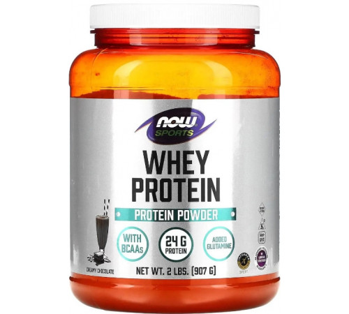 Сироватковий протеїн NOW Foods Sports Whey Protein 907 г вершковий шоколад