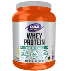 Сироватковий протеїн Now Foods Sports Whey Protein 907 г вешково-ванільний