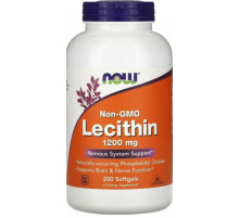 Лецитин соєвий  Now Foods Lecithin 1200 мг 200 гел капс